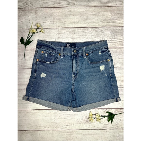 GAP Pants - GAP Distressed Mid Rise Denim Short